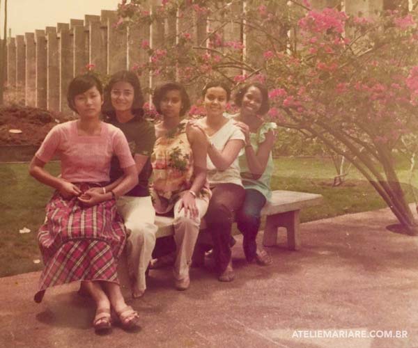 Foto das Melhores Amigas na Universidade de Brasília (1978).